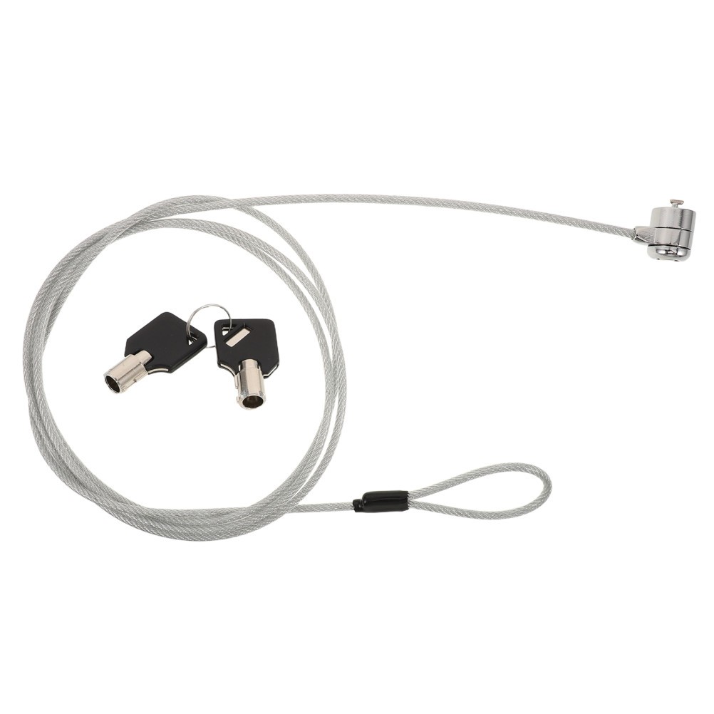 Reusable Zinc Alloy Laptop Cable Lock with Key Portable Home Security Device