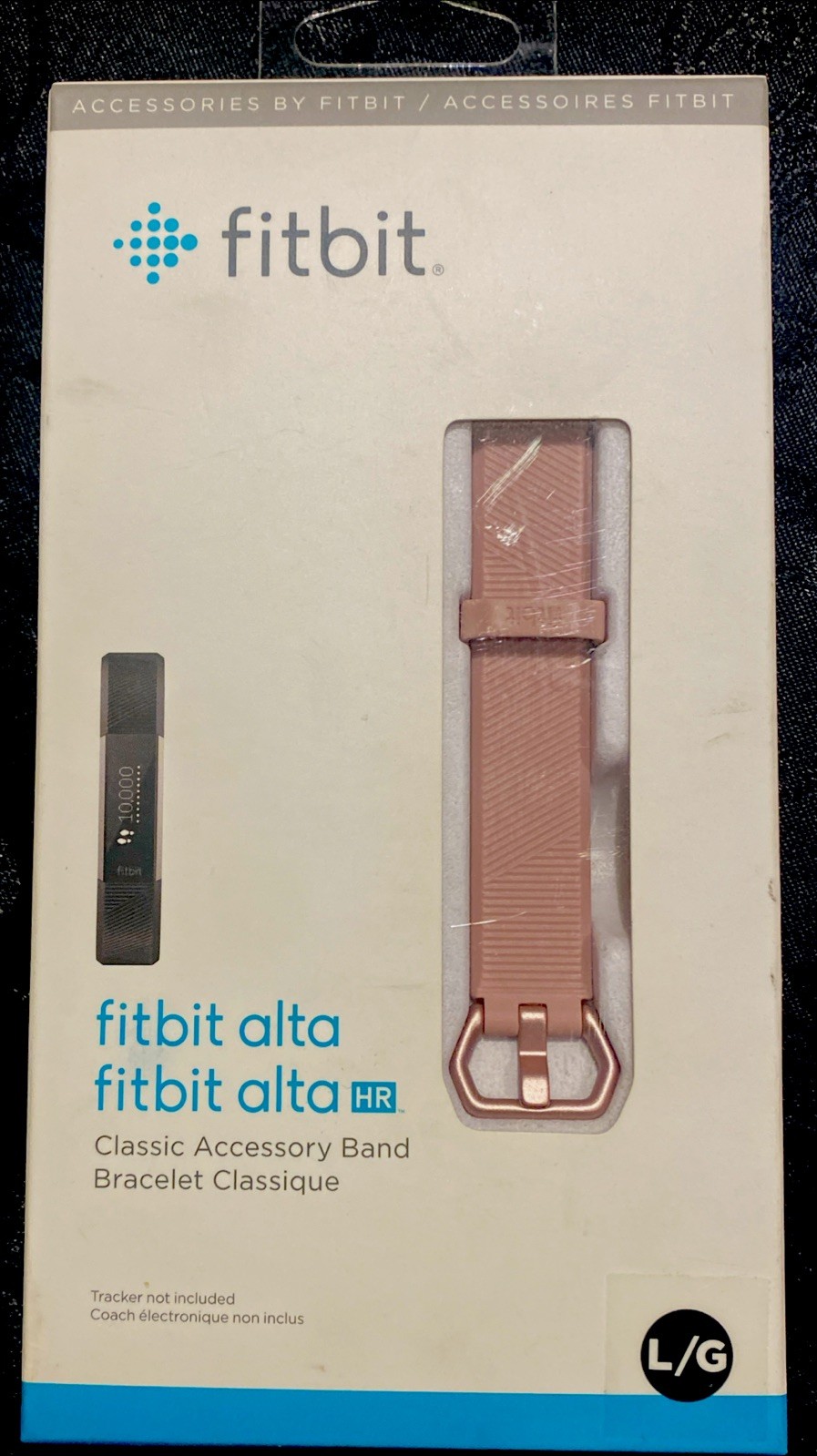NEW Fitbit Alta HR Classic Accessory Band Large Pink Watch Band Athlete Sports