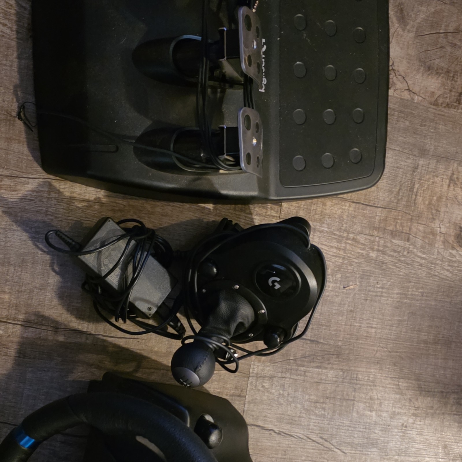 Logitech Steering Wheel, Pedals, Shifter & Power Adapter Bundle