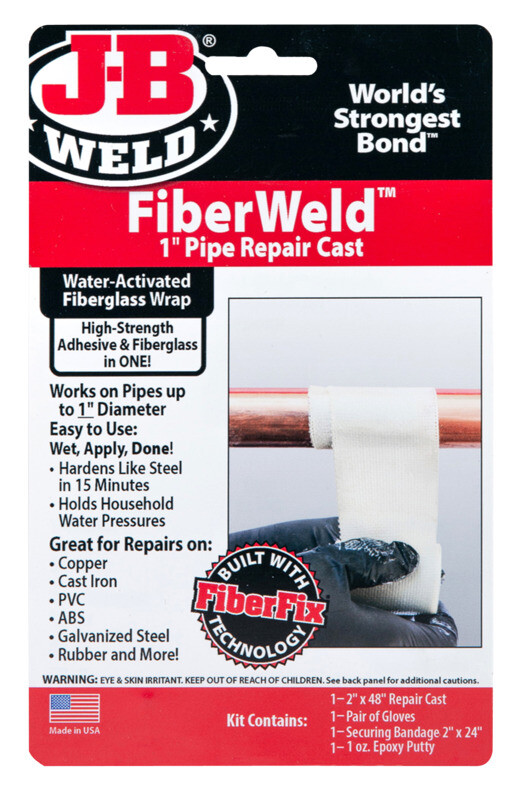JB WELD 38236 Fiberweld PIPE Repair Cast 2" X 48" Adhesive Fiberglass Wrap