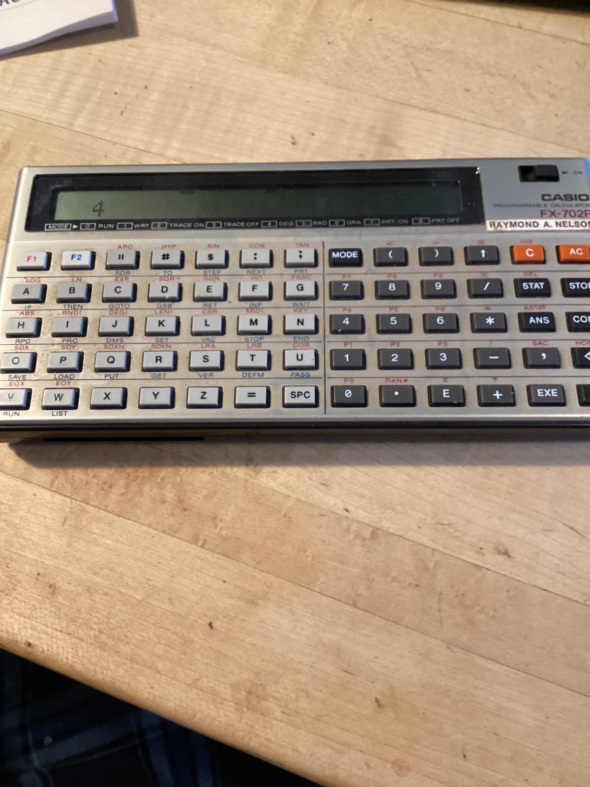 Casio TESTED WORKS FX 702P Pocket Computer+FA-2 Cassette Interface Case Manual