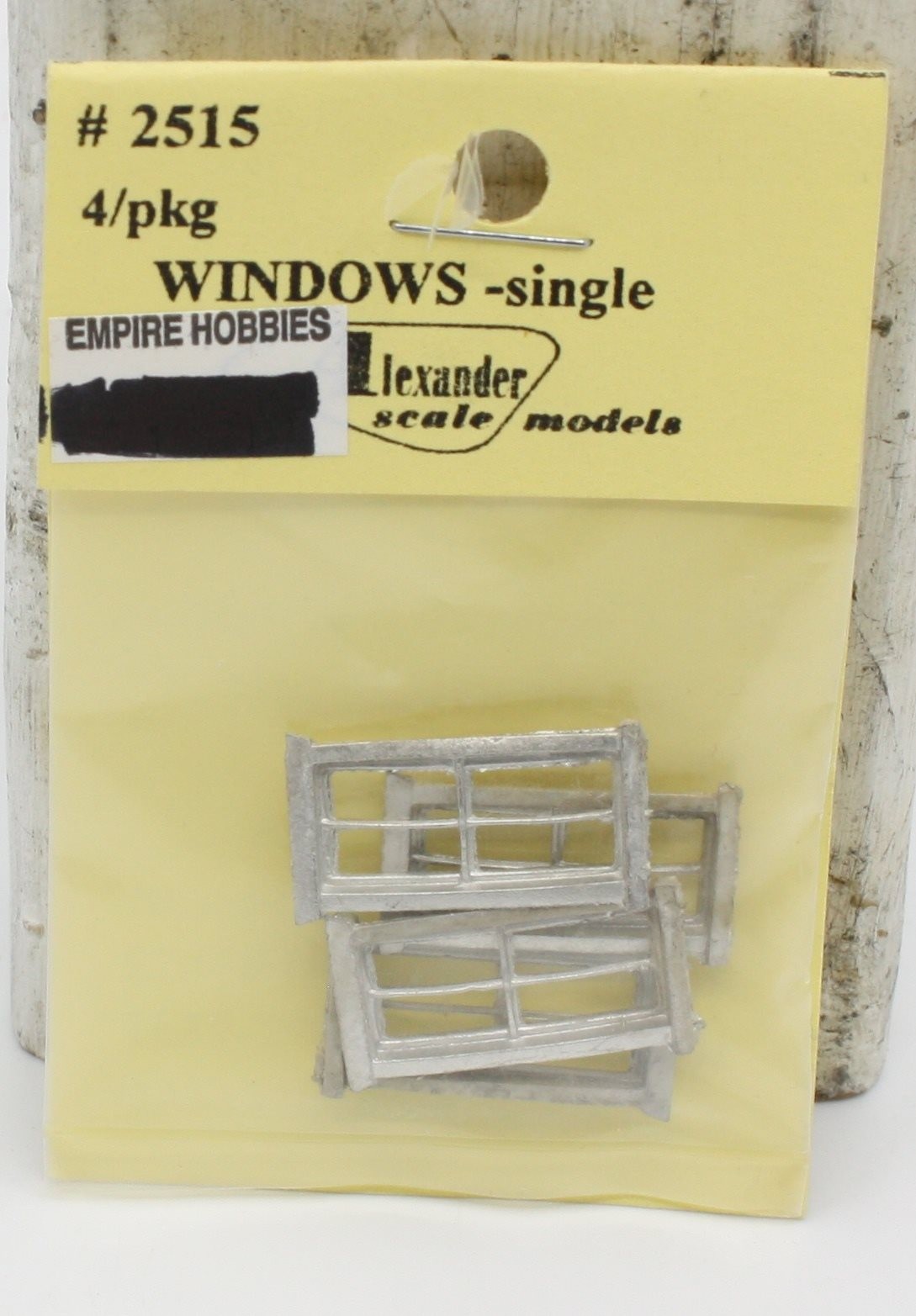 Alexander Scale 2515 HO Window - Single (Pack of 4)