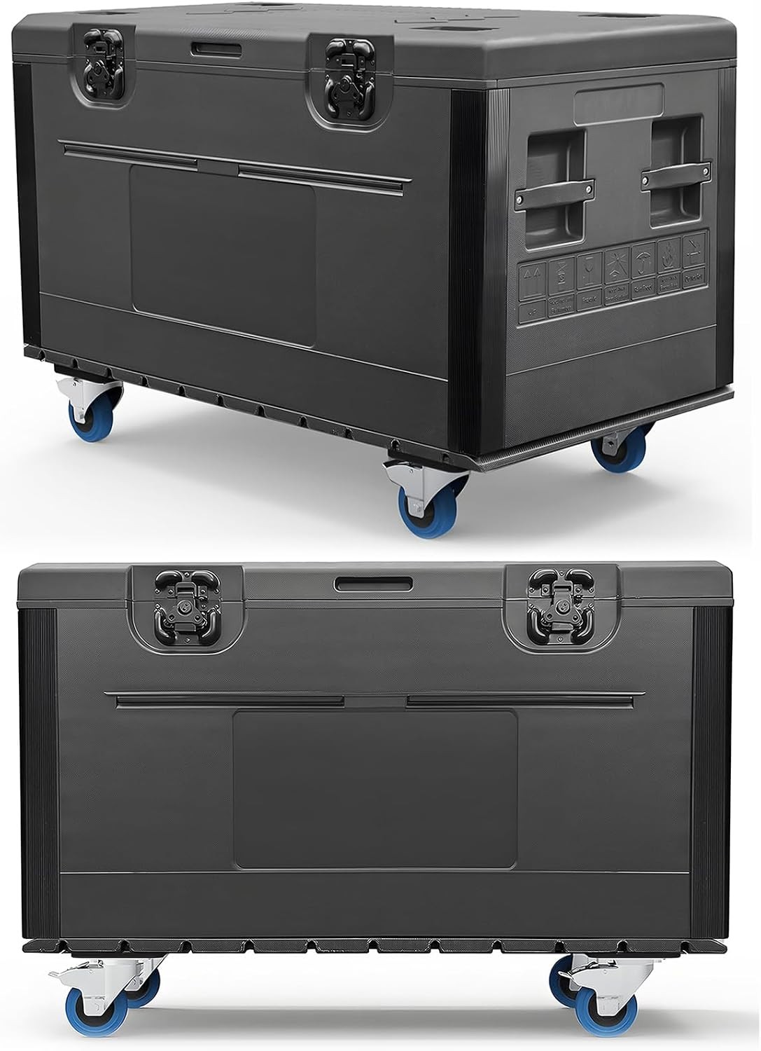 Rolling Cable Trunk Road Case Waterproof Flight Case DJ Stage Audio Storage Box