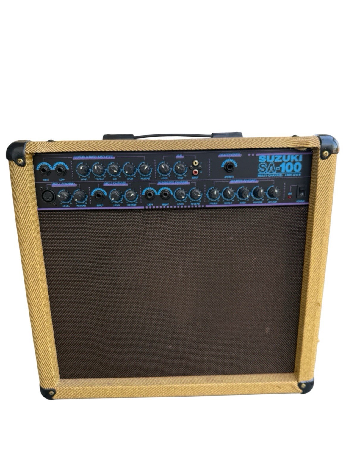 Suzuki SA-100 Multi Channel Amplifier Guitar & Bass Amplifier, 2003, Tested ,Vid