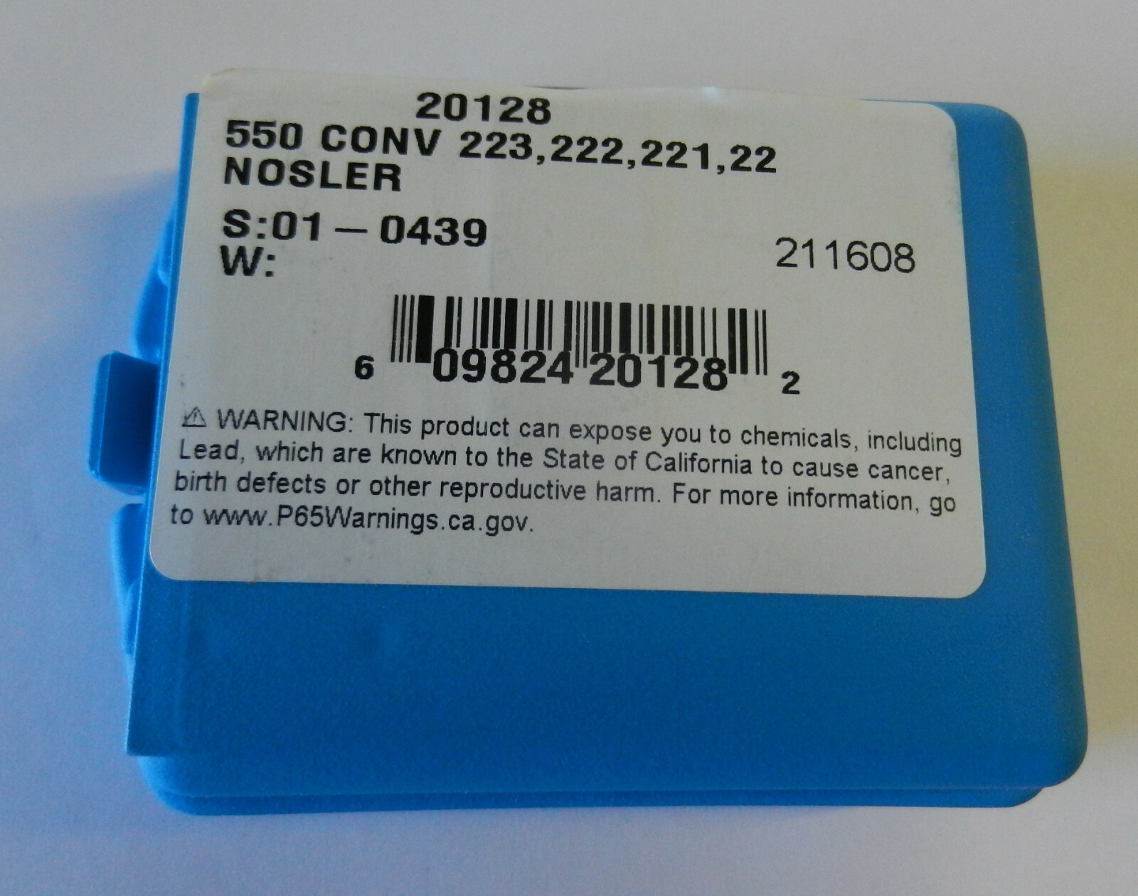 Dillon Precision 550 Conversion Kit in SEALED BOX, for 223, 222, 221, 22;  20128