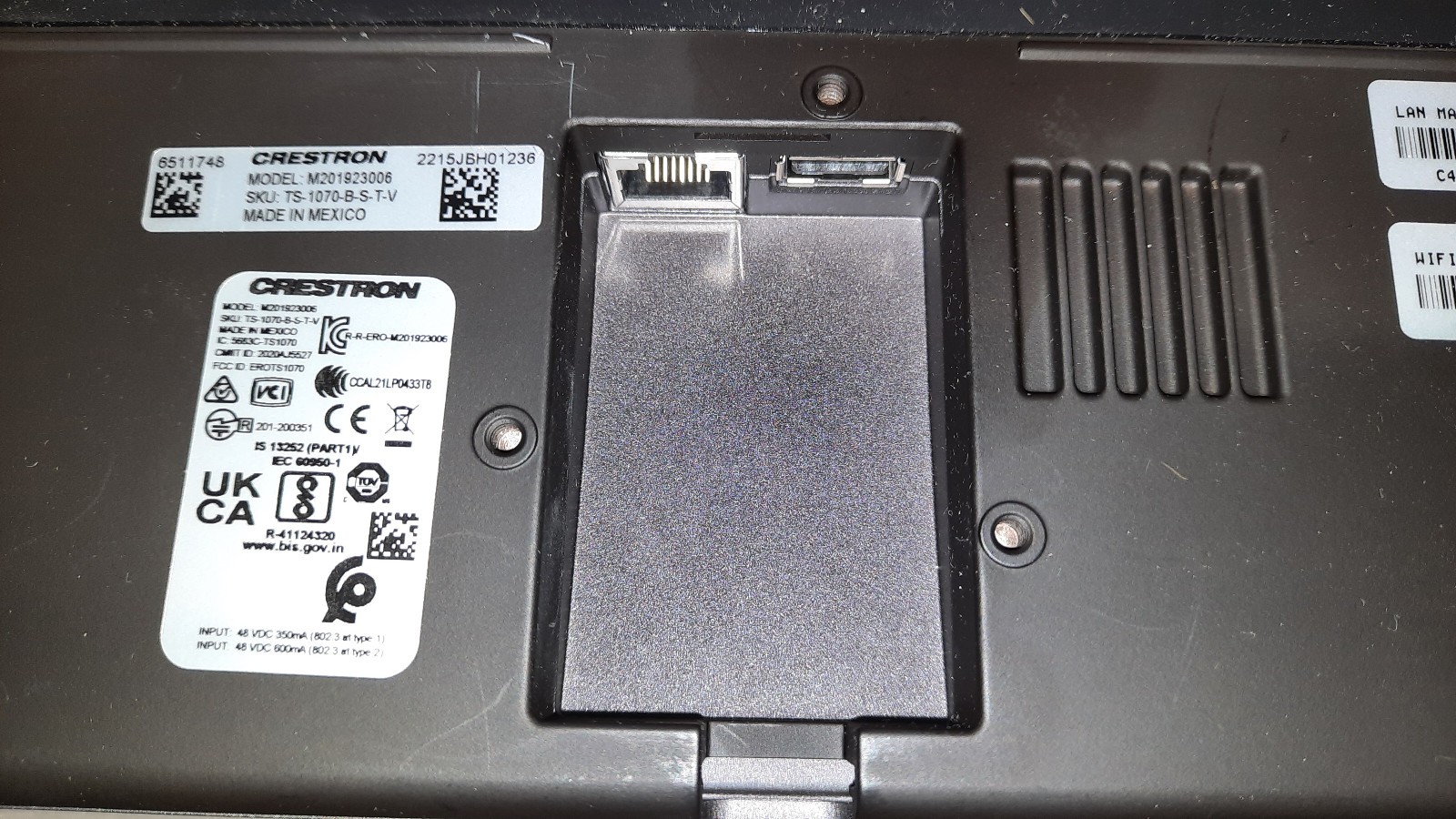 Crestron TS-1070-B-S-T-V (Used for Testing Only)