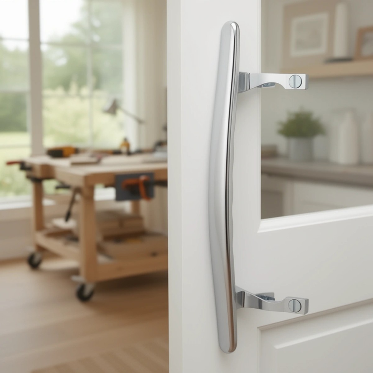 Prime-Line Products-Slide 141688 Sliding Door Pull Chrome Plated
