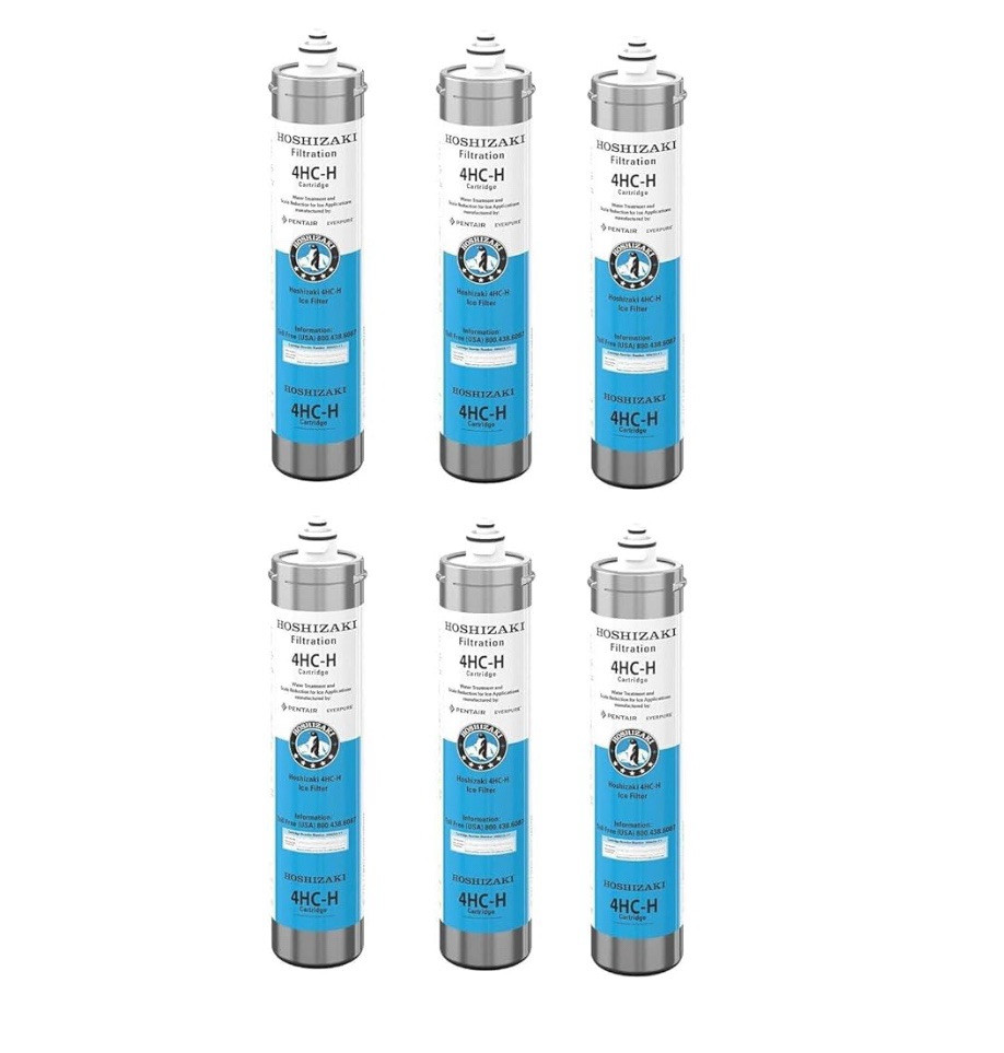 6-Genuine Hoshizaki 4HC-H Water Filter Replaces H9655-11 EV965511 9655-07H OEM