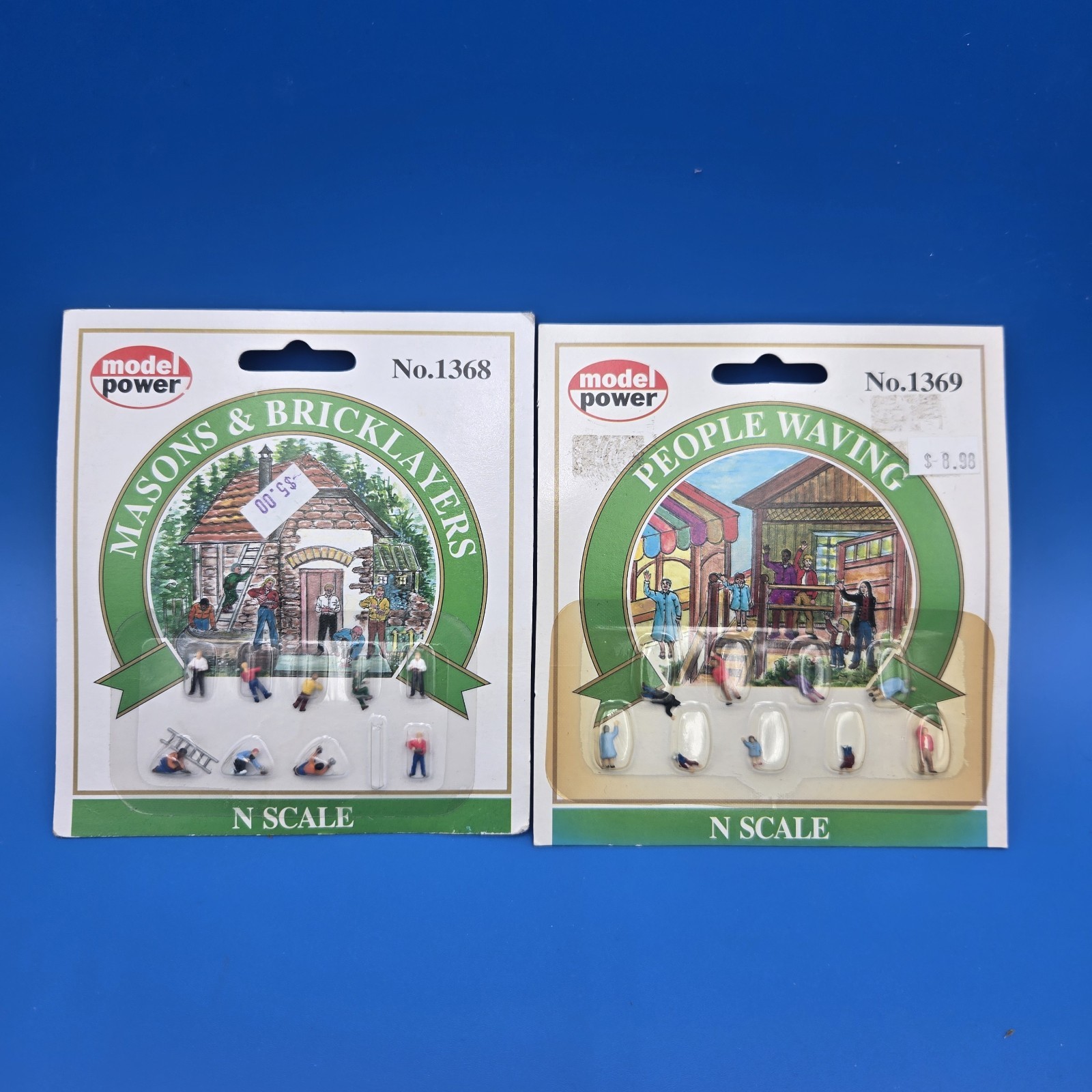 Model Power N Scale People Figures mixed lot of 2 sets. NEW.