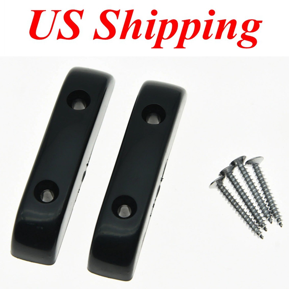 2pcs Thumbrest for Precision P Bass Thumb Rest for Jazz J Bass White/Black