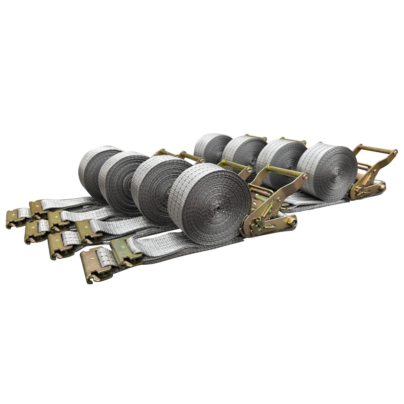 8PK Falcon Cargo 2" x 22' E-Track Ratchet Straps - 1460LB WLL - Heavy Duty