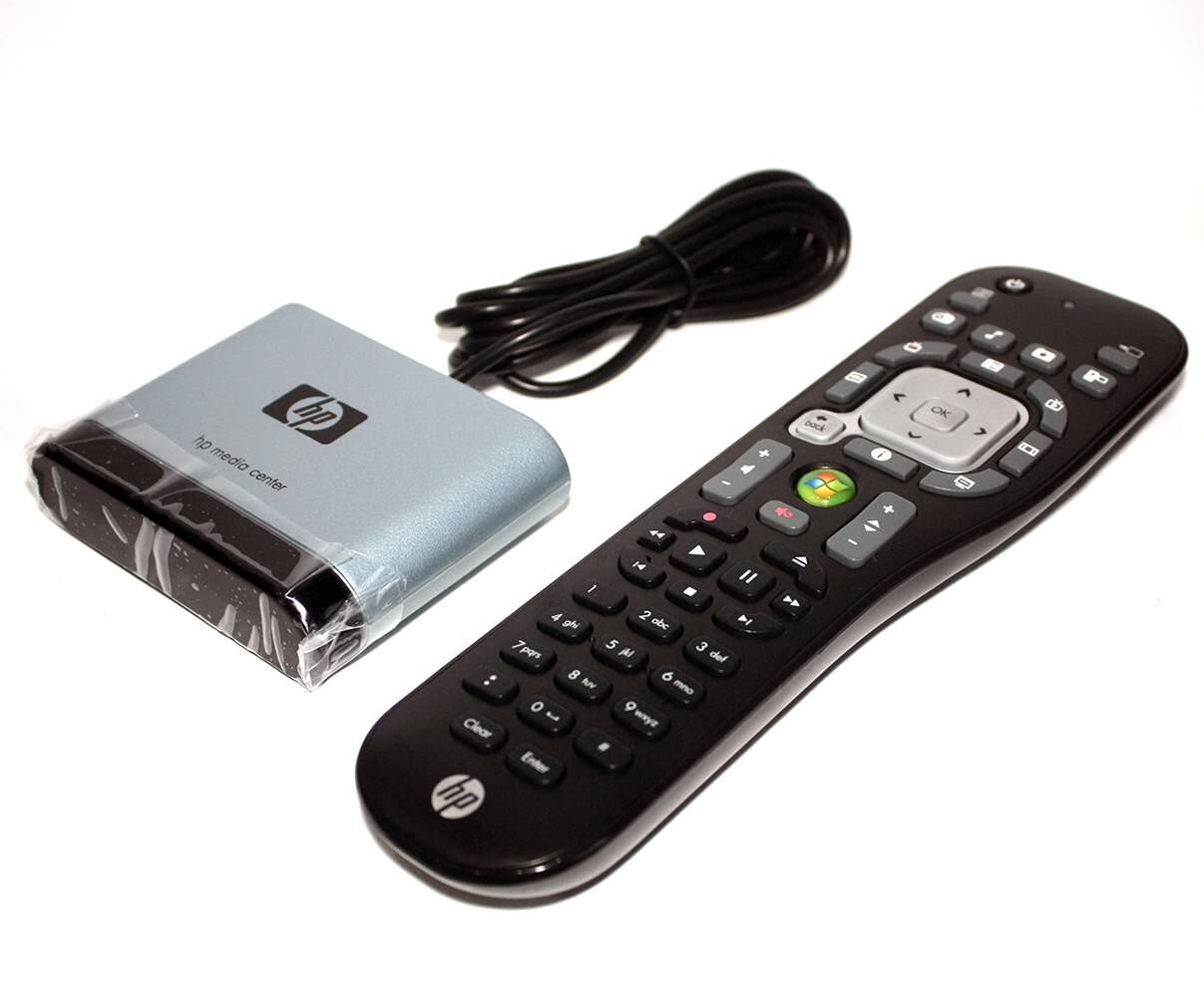 HP MCE Combo Kit Microsoft Windows Media Center Remote Control + USB IR Receiver