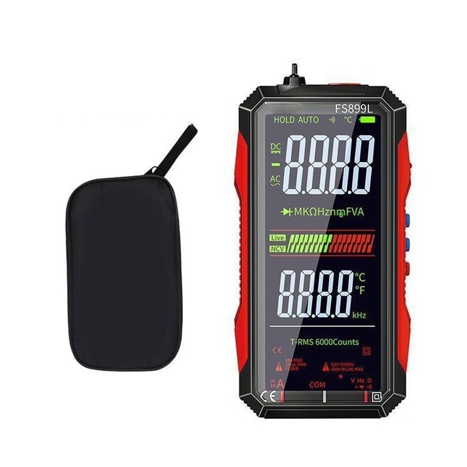 USB C Rechargeable Digital Multimeter with Large Display for Electrical Testing