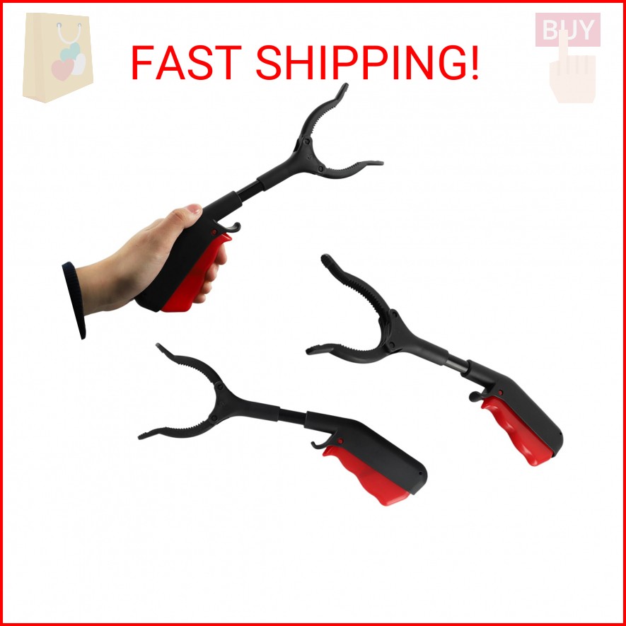 Short Grabber Reacher Tool 2 PCS,Small Grabber Reacher Tools Non-Slip Ergonomic