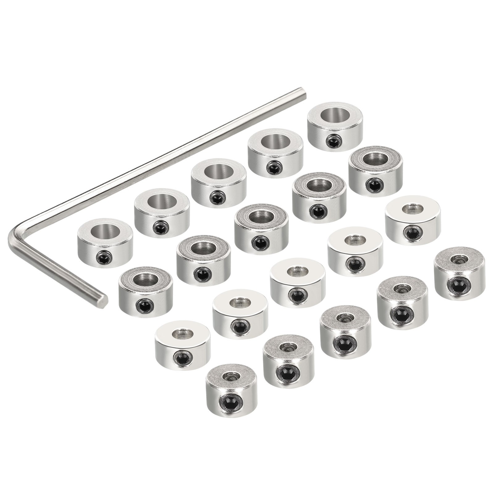 20Pcs Landing Gear Stopper 2/3/4/5mm Plane Wheel Collar Block with Wrench