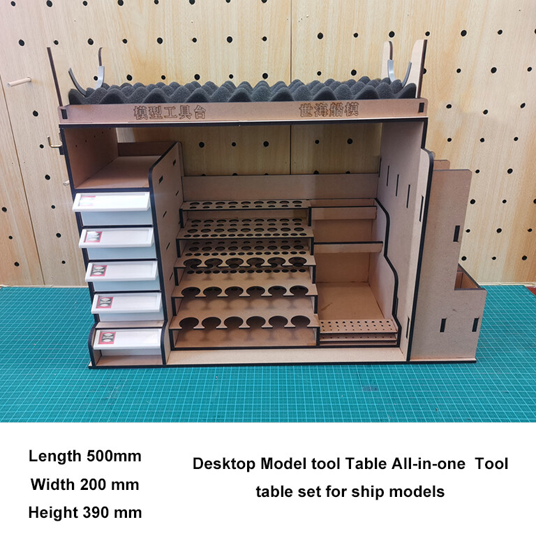 Portable Work Bench Three In One Model Ship Toolkit Tool Rack 500*200*240 mm