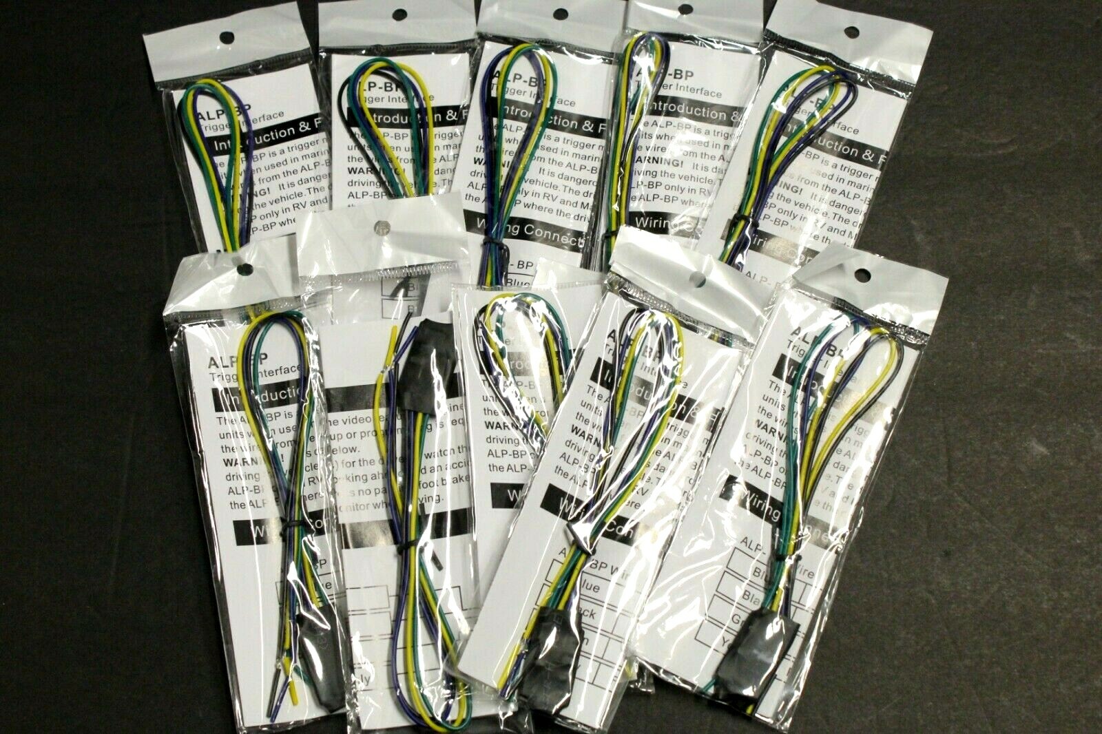 Lot of 10Brake Bypass Alpine Kenwood Pioneer Video In Motion EASY INSTALL 4 wire