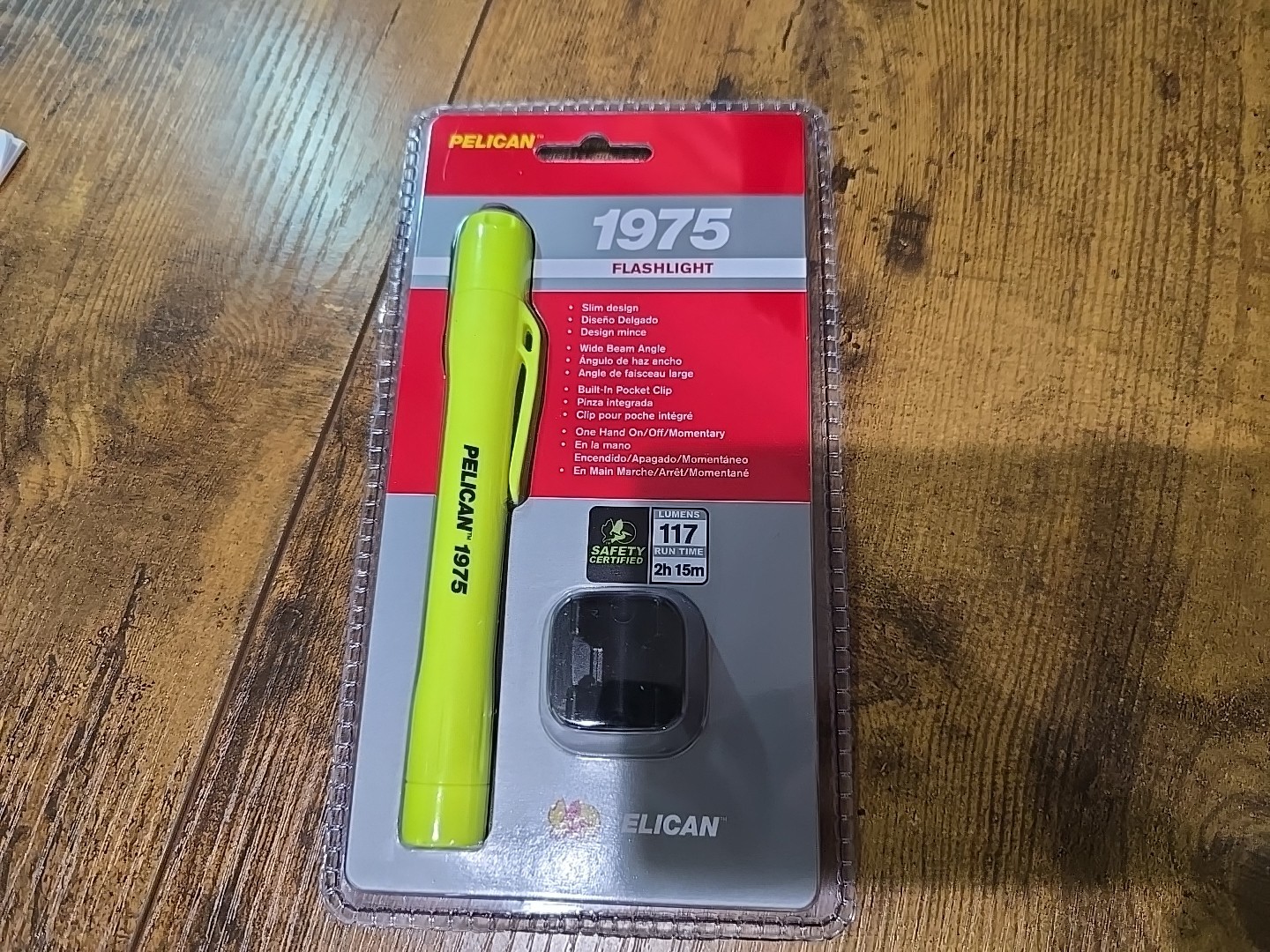Pelican 1975 LED Penlight Inspection Flashlight with Helmet Mount