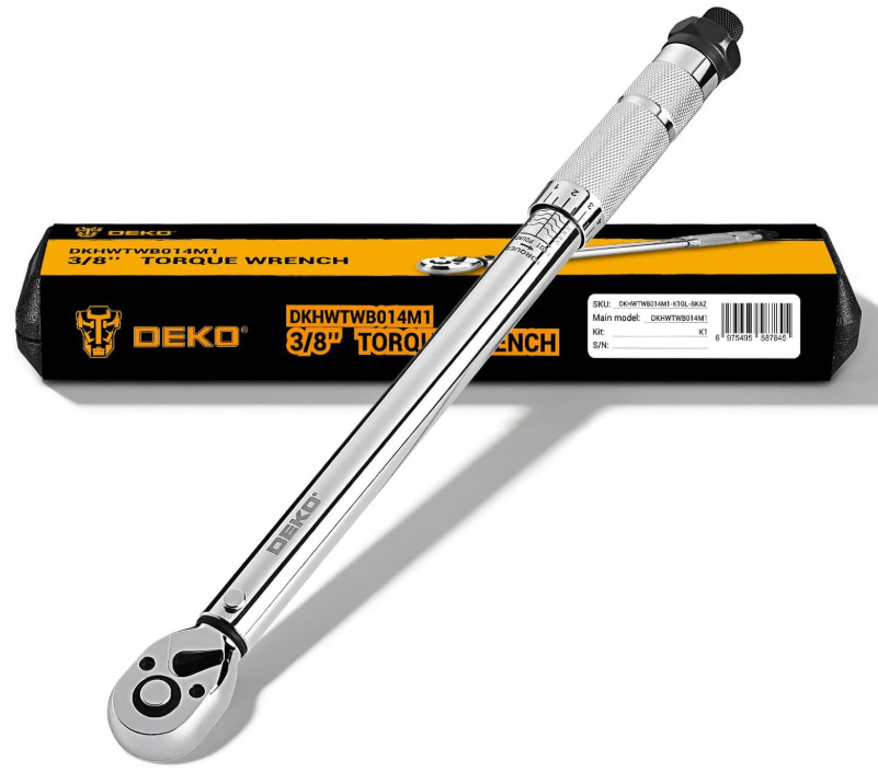 Llave Dinamométrica 3/8" 5-50 Ft.lb ±3% 72 Dientes para Auto Moto Bici