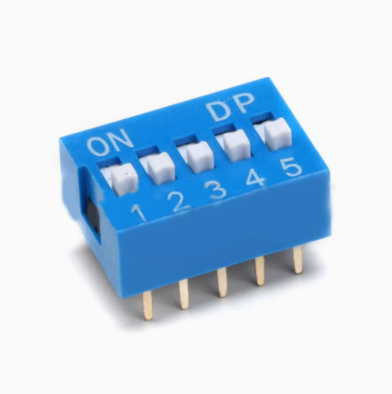 1pcs Blue/Red 2.54mm Pitch Double Row DIL Slide Dip Switch Modules