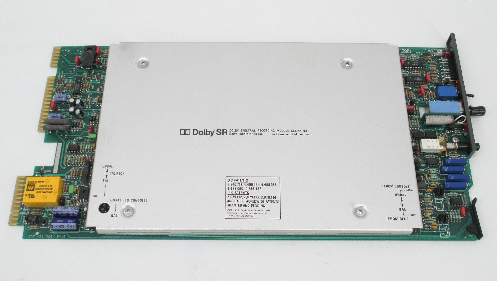 Dolby Cat No 431 SR Spectral Recording Card / Module for XP Series Frame
