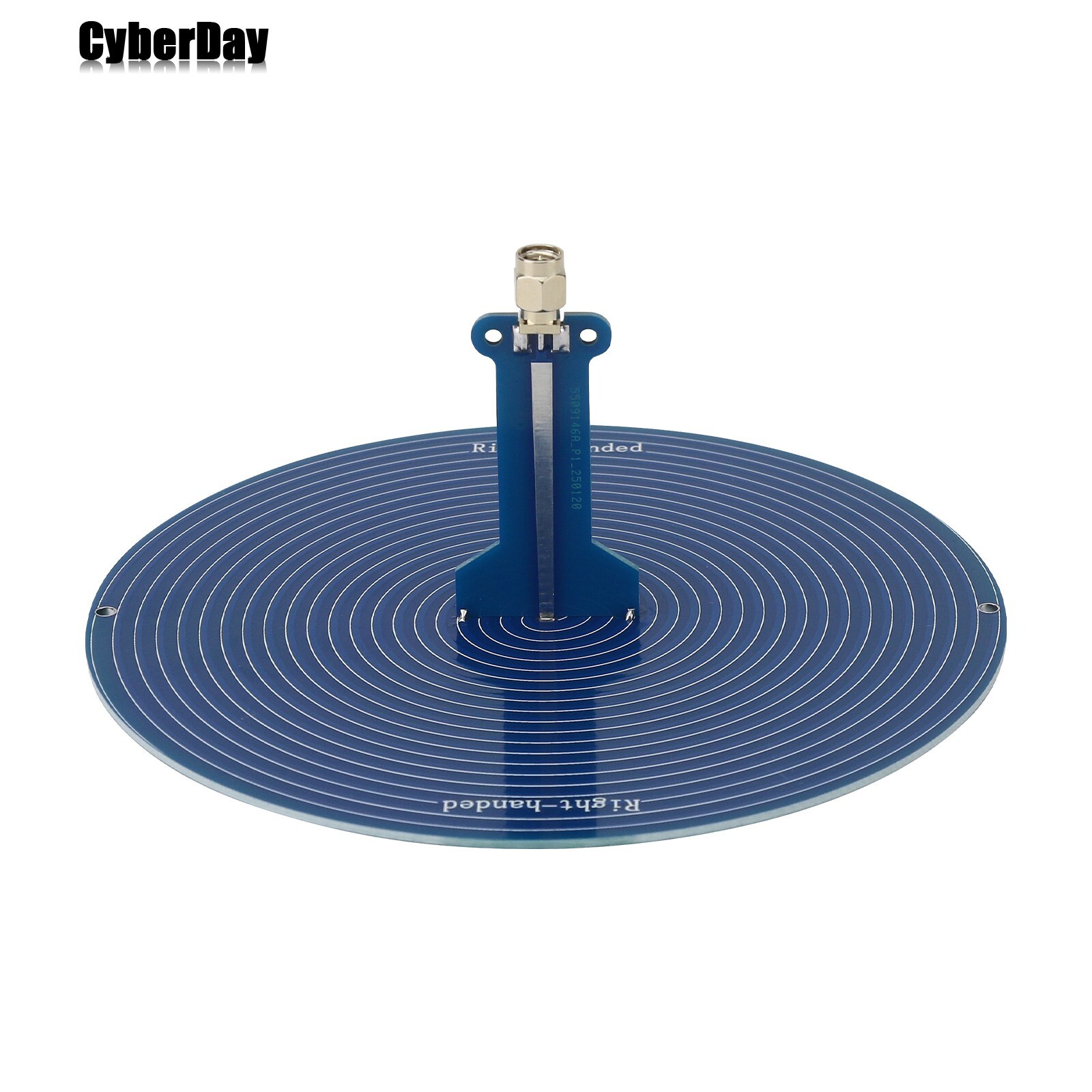 Left-handed 15CM 120MHz-6GHz UWB Antenna Spiral Antenna with SMA Male Connector