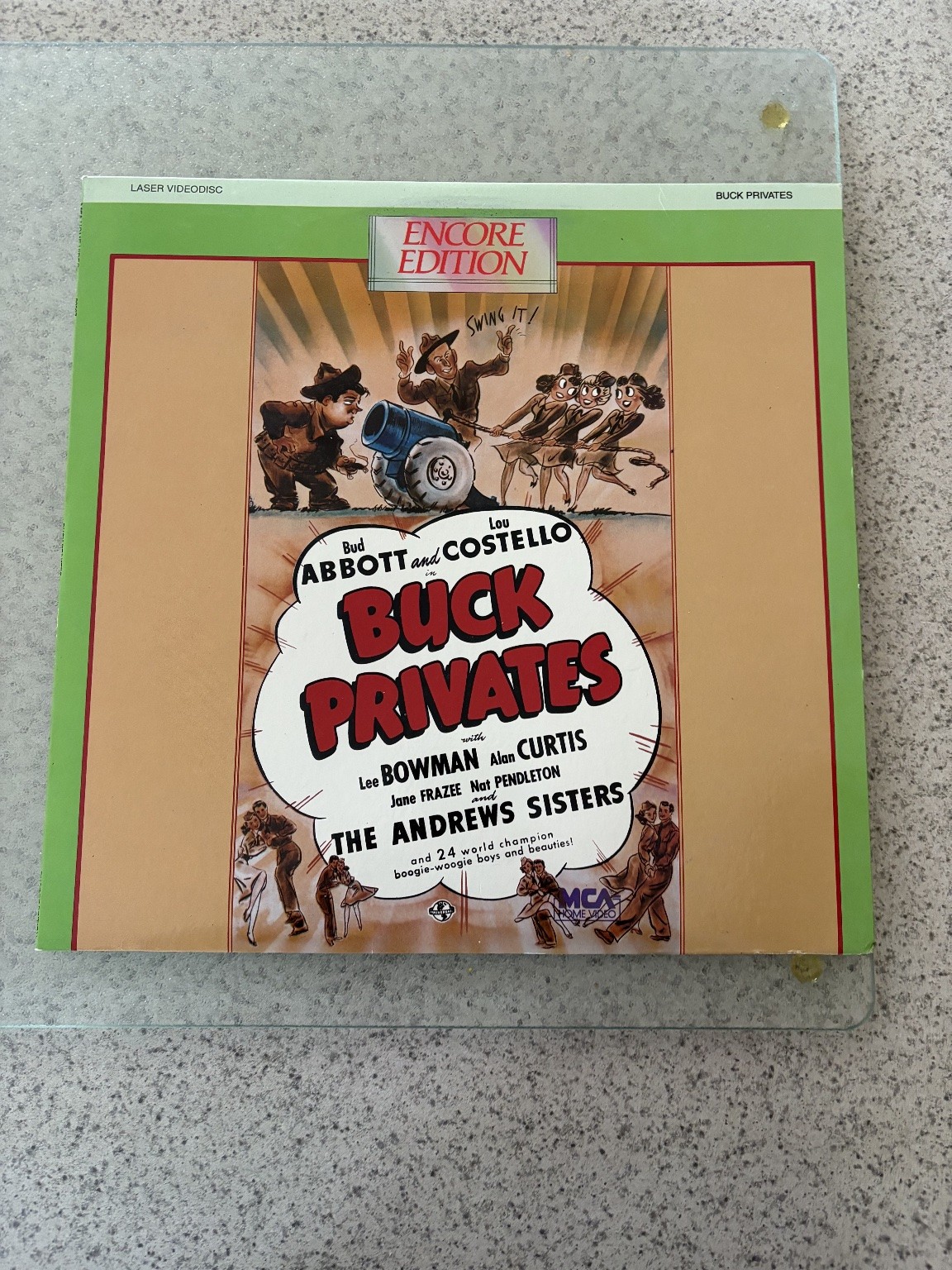 Buck Privates LaserDisc 1986 Comedy Encore Edition MCA Home Video