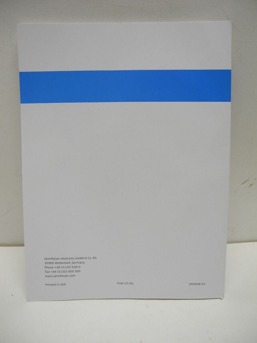 Sennheiser G2 EW100 User Guide Owners Manual / Instructions New