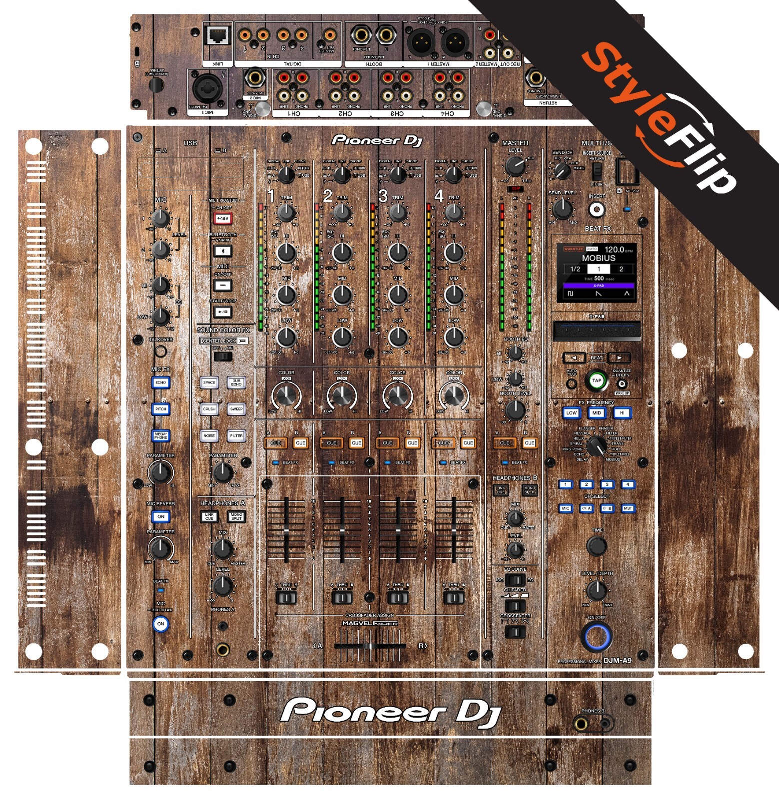 Pioneer DJM-A9 Skin | Wood Design 1  | Protective Decal | StyleFlip Skins