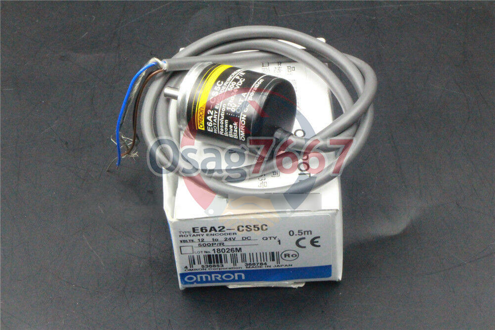 1x NEW OMRON E6A2CS5C E6A2-CS5C 500P/R Rotary Encoder