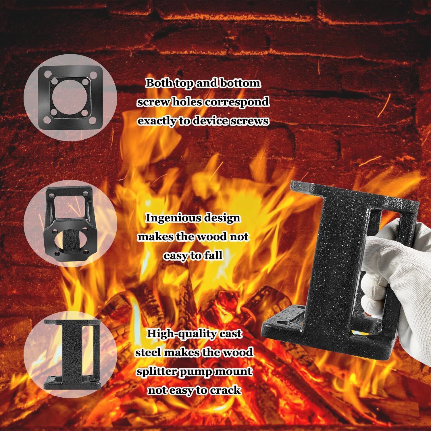 for 5-7 Hp Engines Log Splitter Hydraulic Pump Mount Replacement Brackets