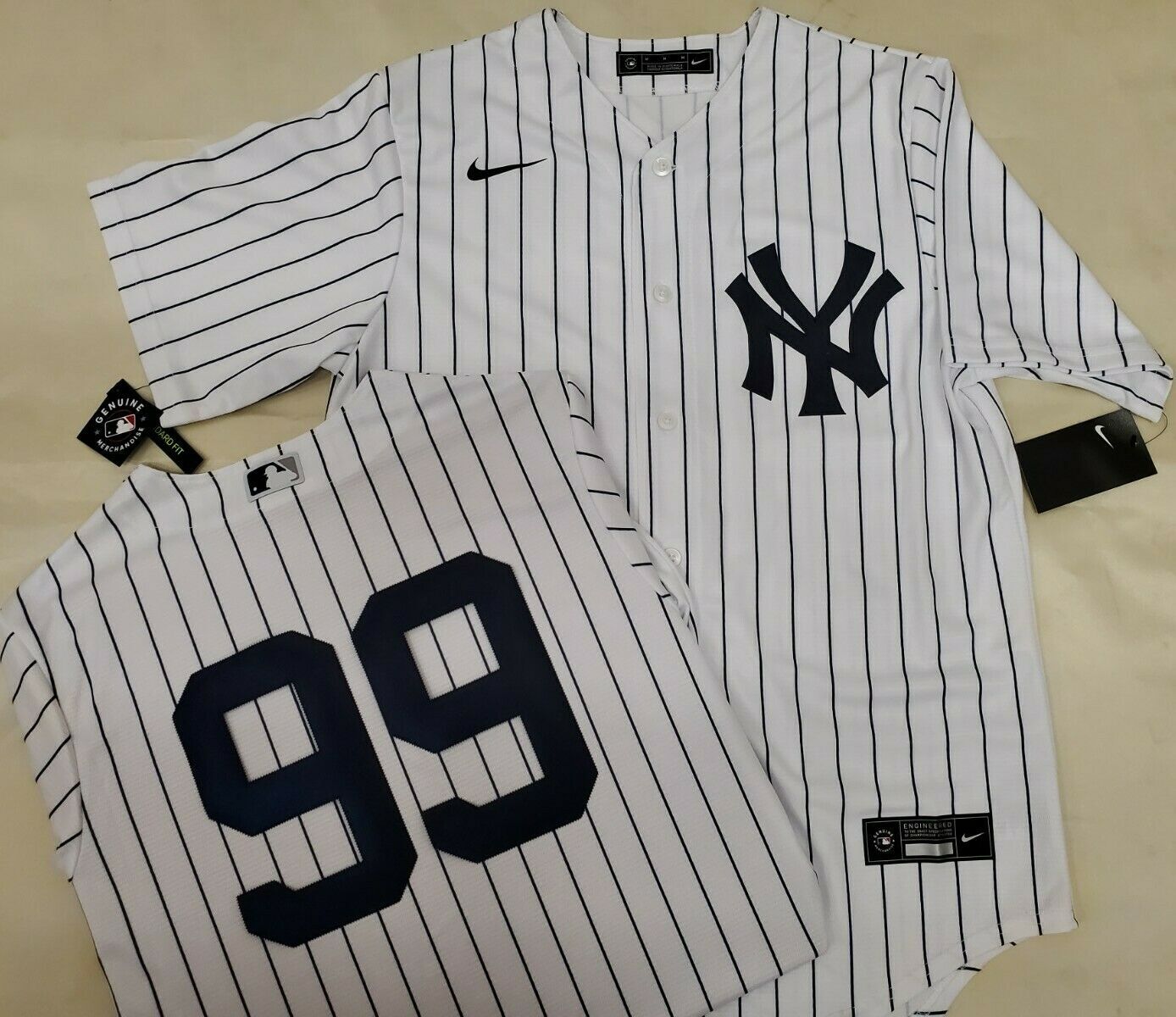 20117 Mens New York Yankees AARON JUDGE 100% REAL Sewn JERSEY P/S New