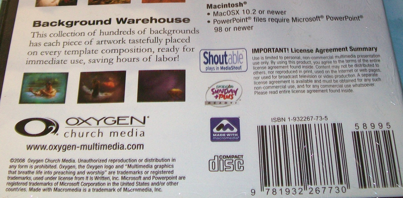 Oxygen: Multimedia Graphics - Volume 24 (CD-ROM, 2008) New Unopened!