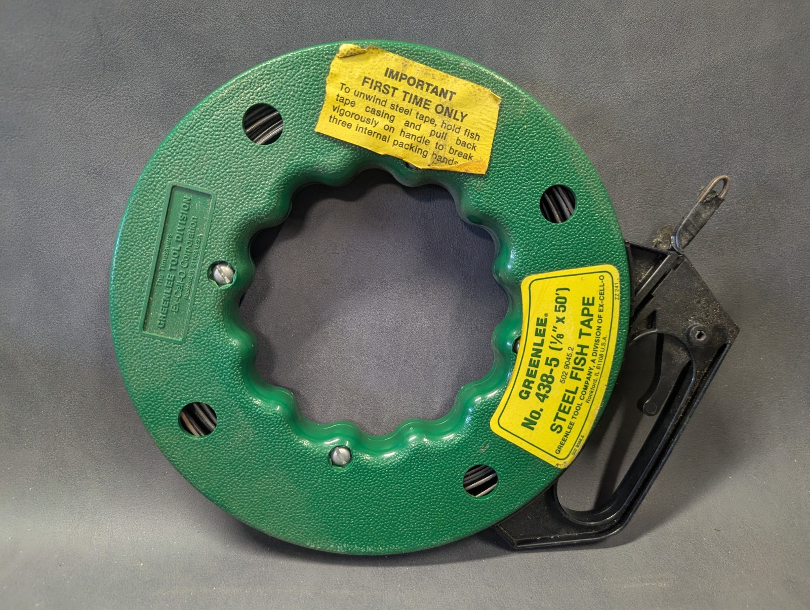 GREENLEE 438-5 Steel Fish Tape Wall Snake  50’x 1/8"x .060