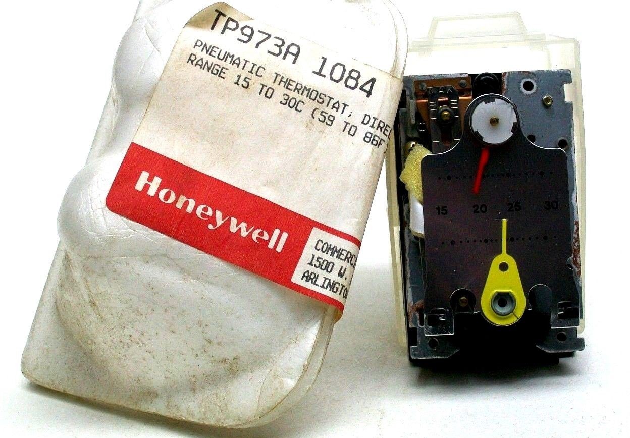 NIB HONEYWELL DIRECT ACTING PNEUMATIC THERMOSTAT TP973A 1084 2 59* - 86* F KB