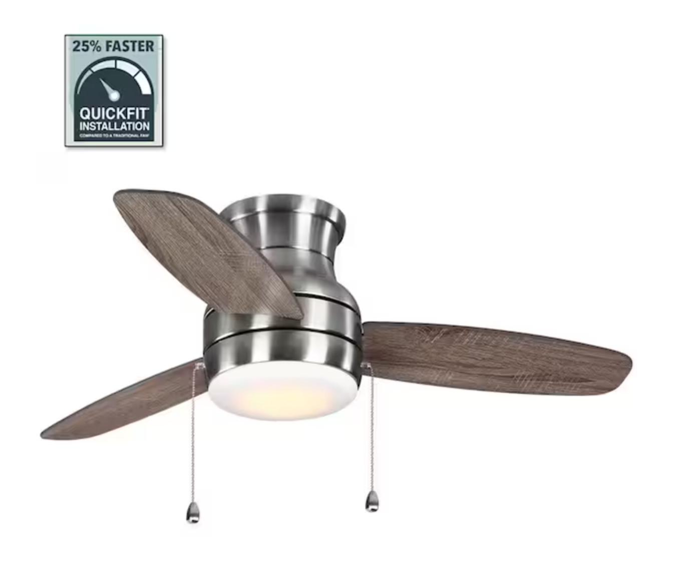 PARTS ONLY Ashby Park 44" Brushed Nickel  Color Changing LED Light Ceiling Fan