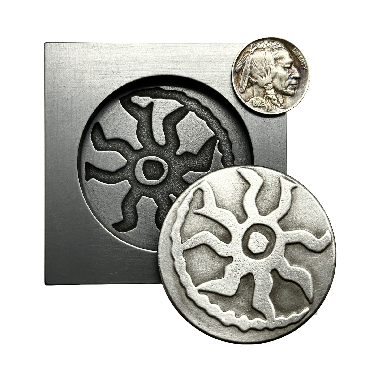 Anglo-Saxon FRISIAN SILVER SCEAT [8th Century A.D.] - Graphite Coin Mold