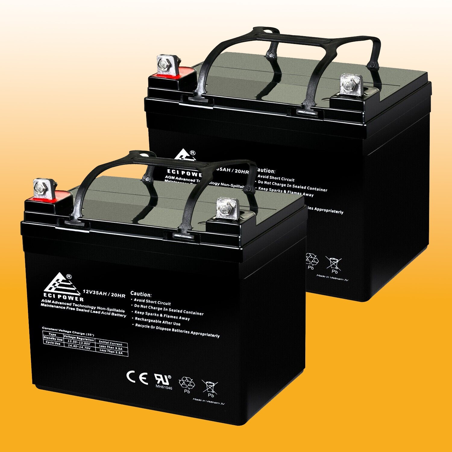 2 X 12V 35Ah Pride Mobility Jazzy Select GT Replacement Battery - 2 Pack