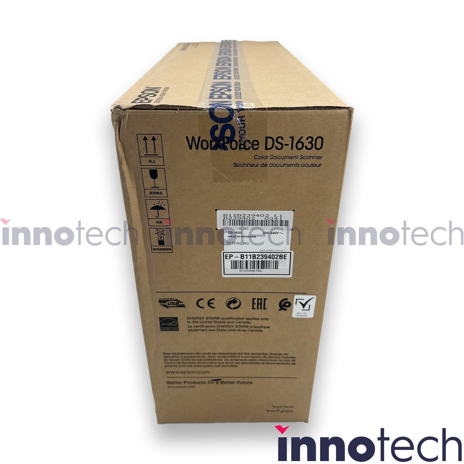 Epson WorkForce DS-1630 Flatbed Scanner 1200 dpi Optical New Sealed