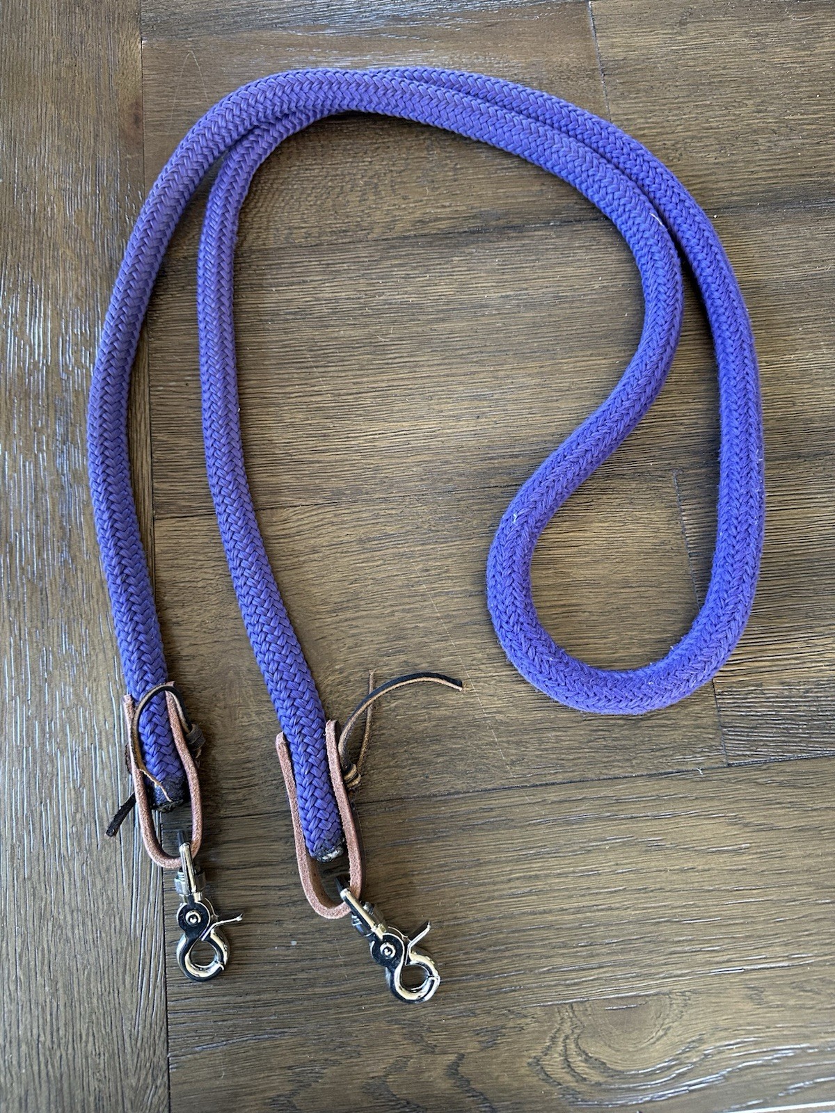 Horse Tack - 6’ Purple Western Loop Trail Roping Reins