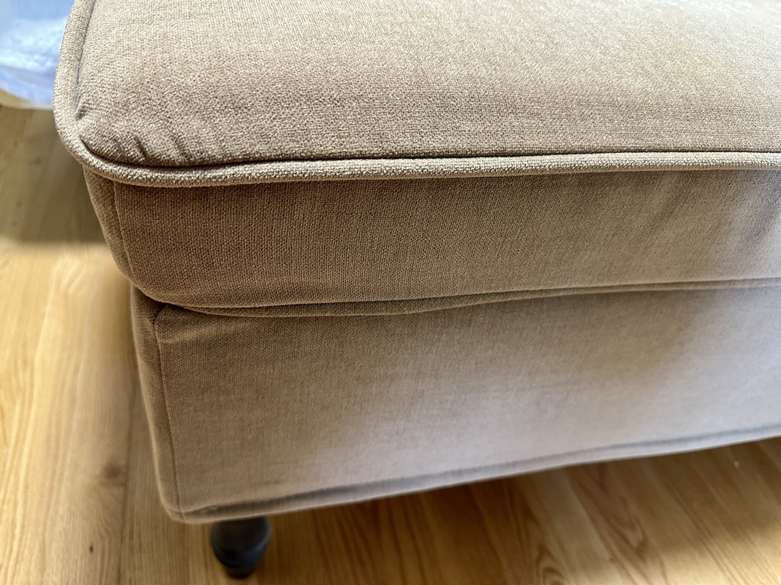 IKEA Stocksund Upholstered Storage Bench In Ljungen Beige