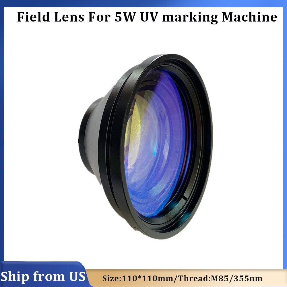 UV Laser Lens 110*110mm Field Lens For CRS 5W UV Fiber Laser Marking Engraving