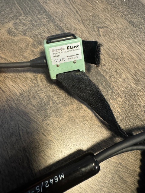 David Clark C10-15 PTT (Push to Talk) SWITCH Used Once Like new
