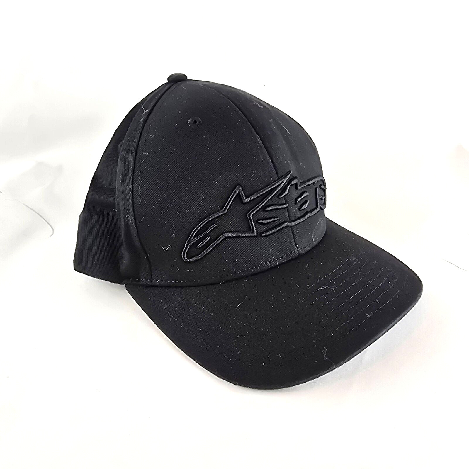 Alpinestars Astar Hat Mens Large XL Black Flexfit Logo Motosports Motocross