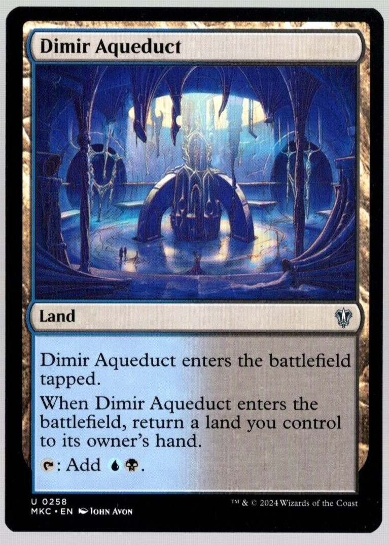 Dimir Aqueduct 0258 Non Foil Common Murders at Karlov Manor MTG NM