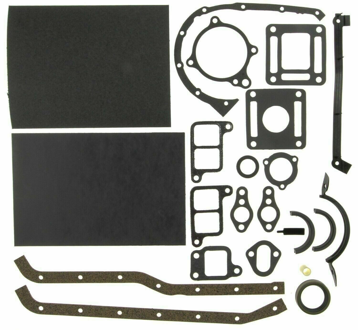 Mercruiser Marine 3.0L 181 Complete Lower Gasket Set Conversion 2PC Rear Seal.