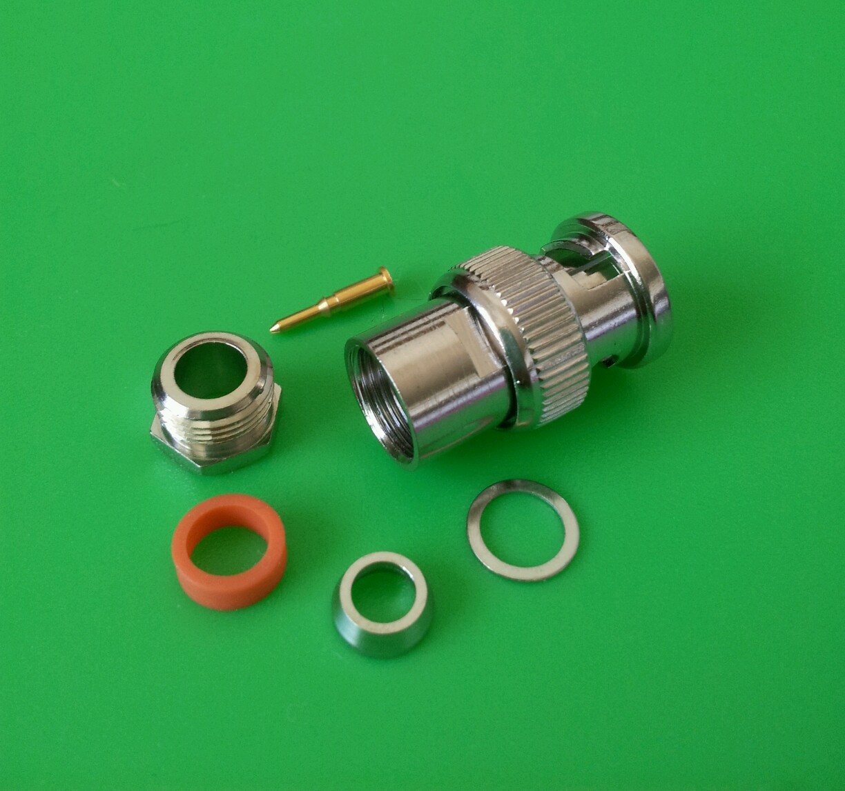 (1 PACK) BNC Male 6-PC Solder Type Connector RG58 RG142 LMR195- USA Seller