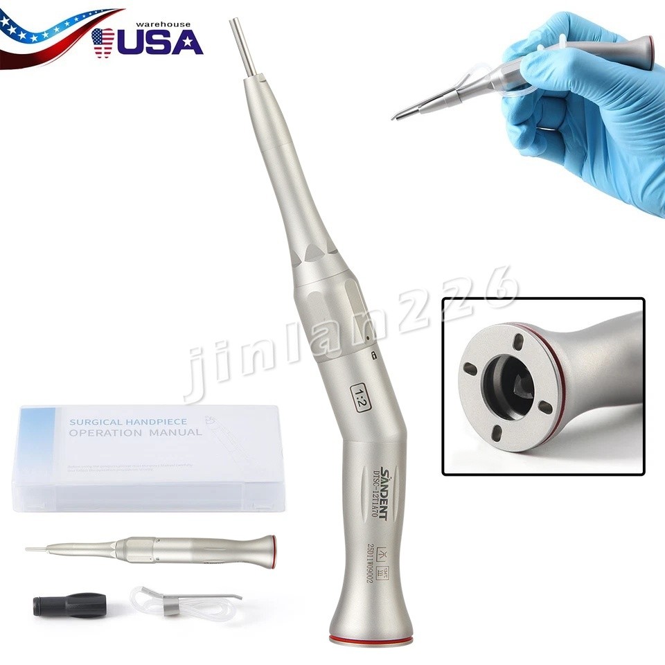 Dental 1:2 Surgical Handpiece Attachment 20 Degree Angle NSK Style SGA-E2S ENT