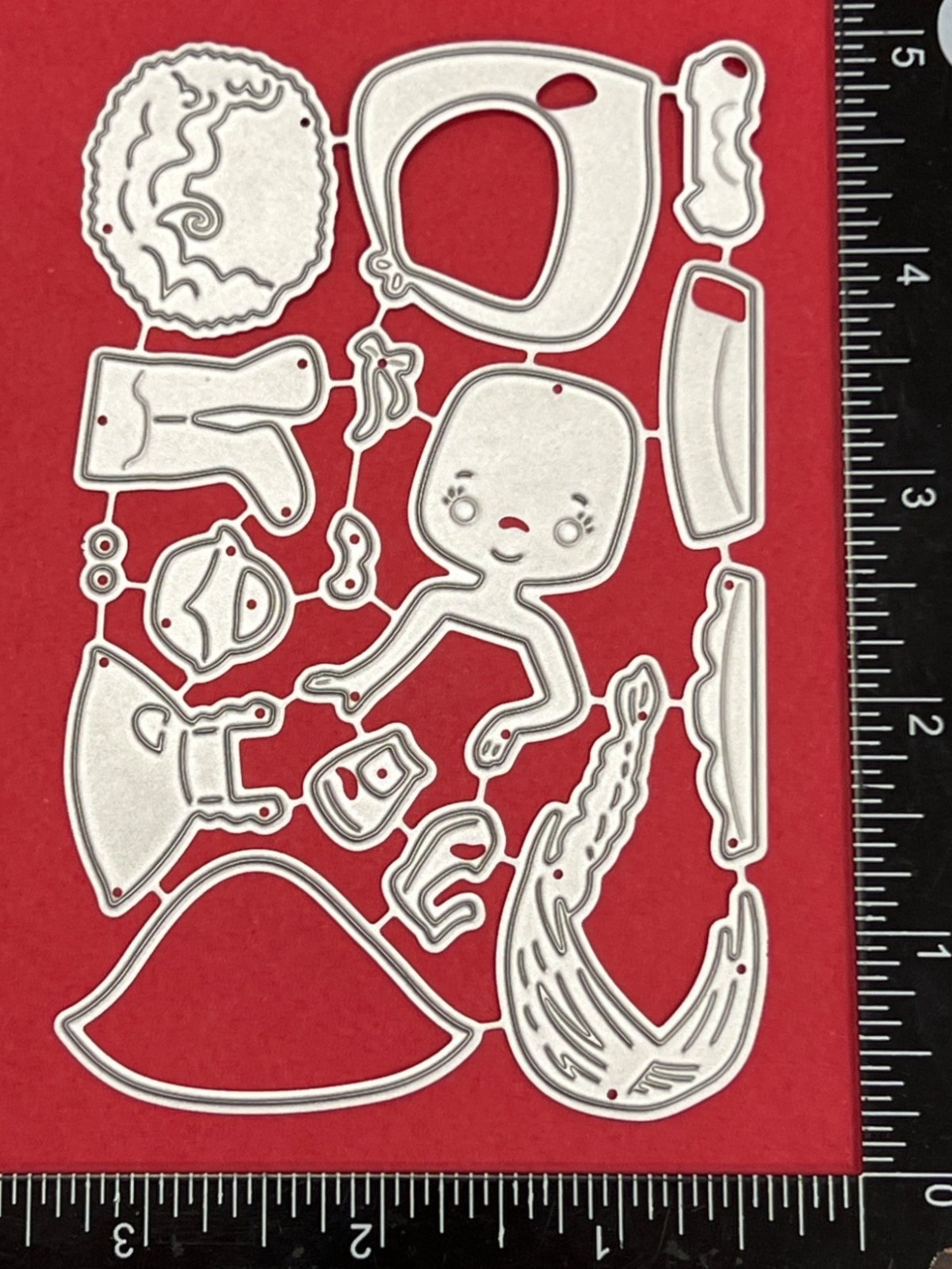 UNBRANDED Little Red Riding Hood Metal Craft Die Set