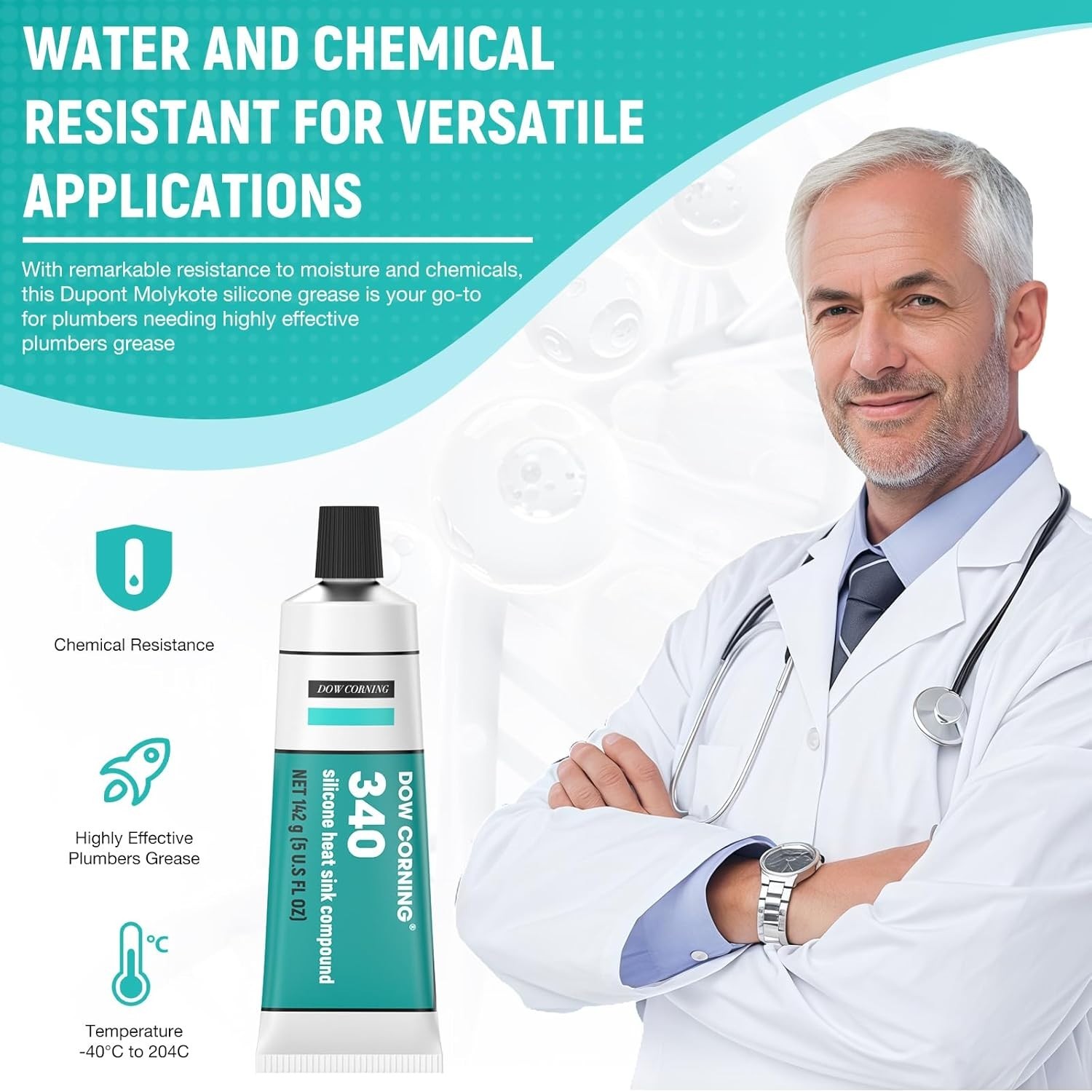 Silicone Compound for Efficient Heat Transfer 5oz